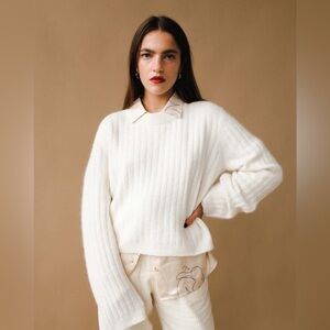 JF Collection Spring ‘22 Rebelo Cropped Jumper Buttercream Medium
